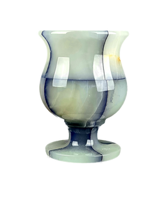 Onyx Goblets (Set of 2), Onyx Wine Glasses, Marble carved glasses
