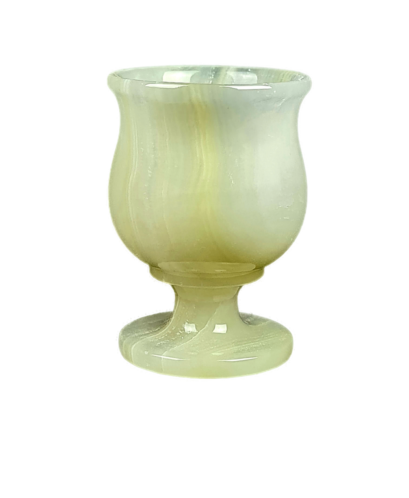 Onyx Goblets (Set of 2), Onyx Wine Glasses, Marble carved glasses