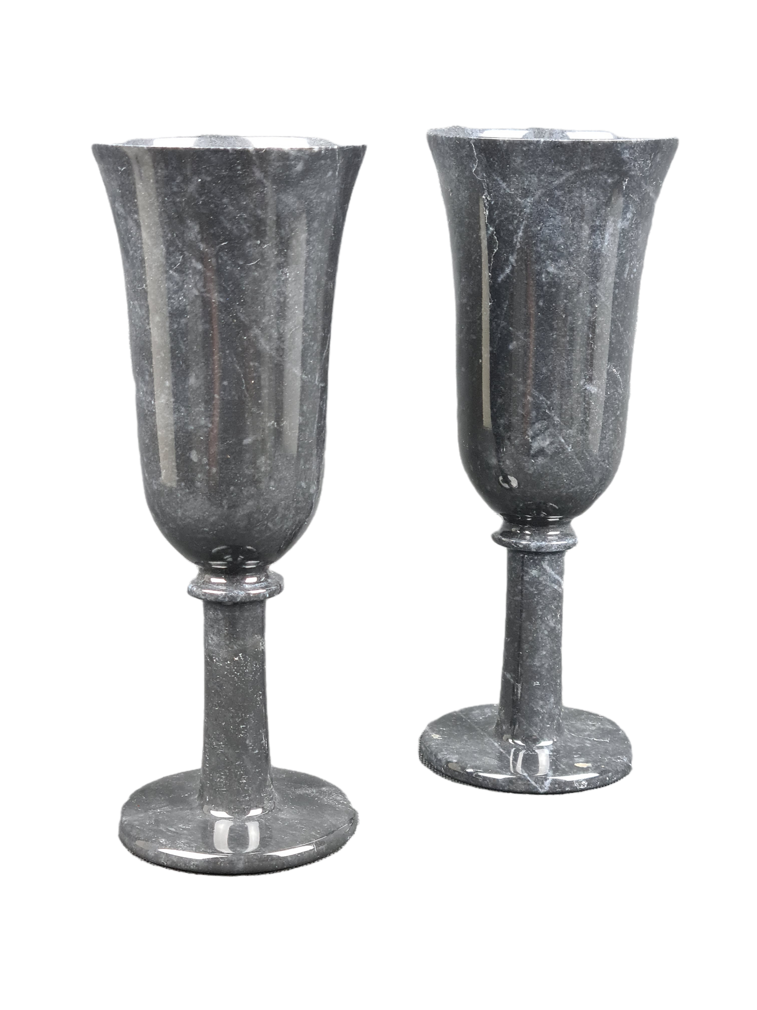 Onyx Goblets (Set of 2), Onyx Wine Glasses, Marble carved glasses