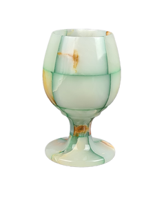 Onyx Goblets (Set of 6), Onyx Wine Glasses, Marble carved glasses