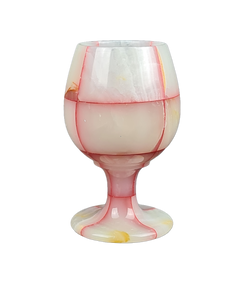 Onyx Goblets (Set of 6), Onyx Wine Glasses, Marble carved glasses