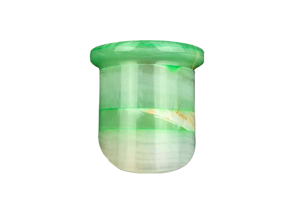 Green Onyx Paper Weight Clock