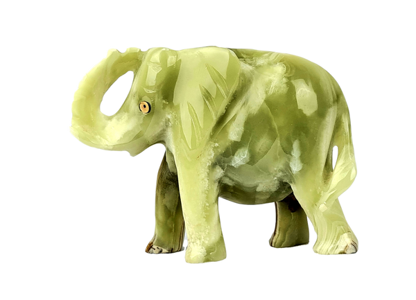 Elephant Ornament Sculpture Hand Crafted in Marble