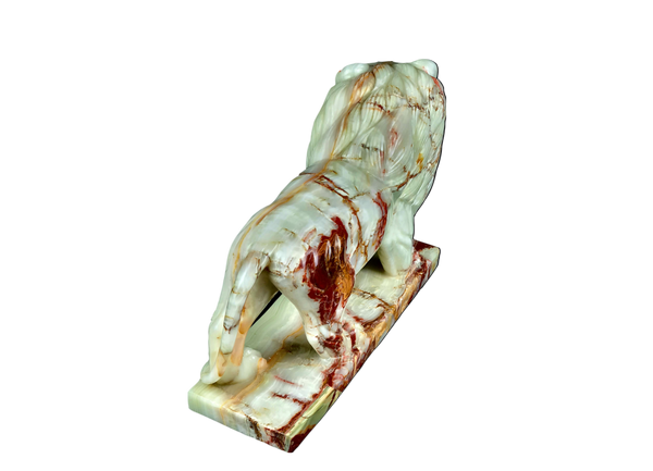 Lion Ornament Sculpture Hand Crafted in Marble