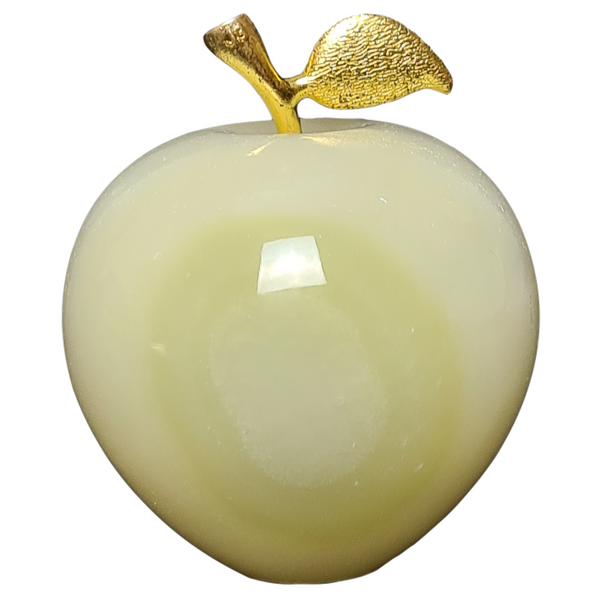 Onyx Marble Hand Crafted Paper Apple Paper weight Clock / Table Clock
