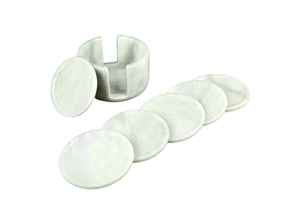 Coaster Set White