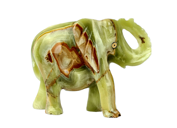 Elephant Ornament Sculpture Hand Crafted in Marble