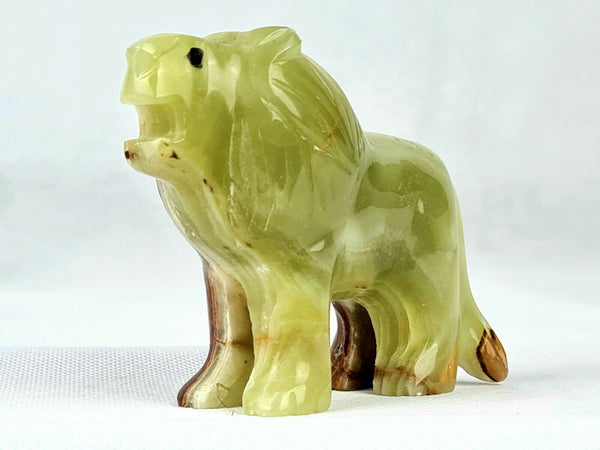 Onyx Brown and Green Lion
