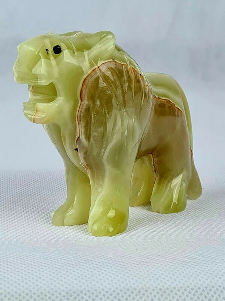 Green Onyx Lion