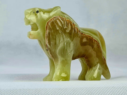 Green Onyx Lion