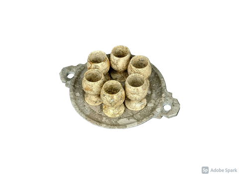 Wine Cup Tray With Fossile