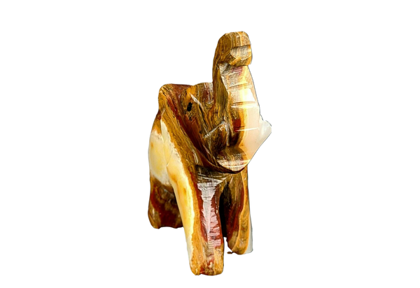 Hand Carved Elephant 3"