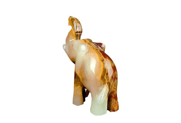 Hand Carved Elephant 3"
