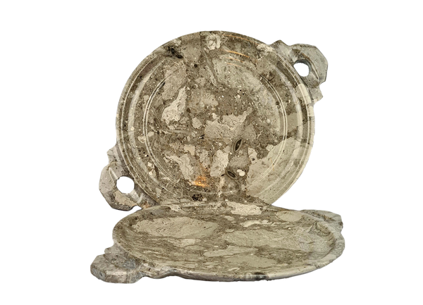 Fossil Onyx Hand Crafted Serving Tray Set